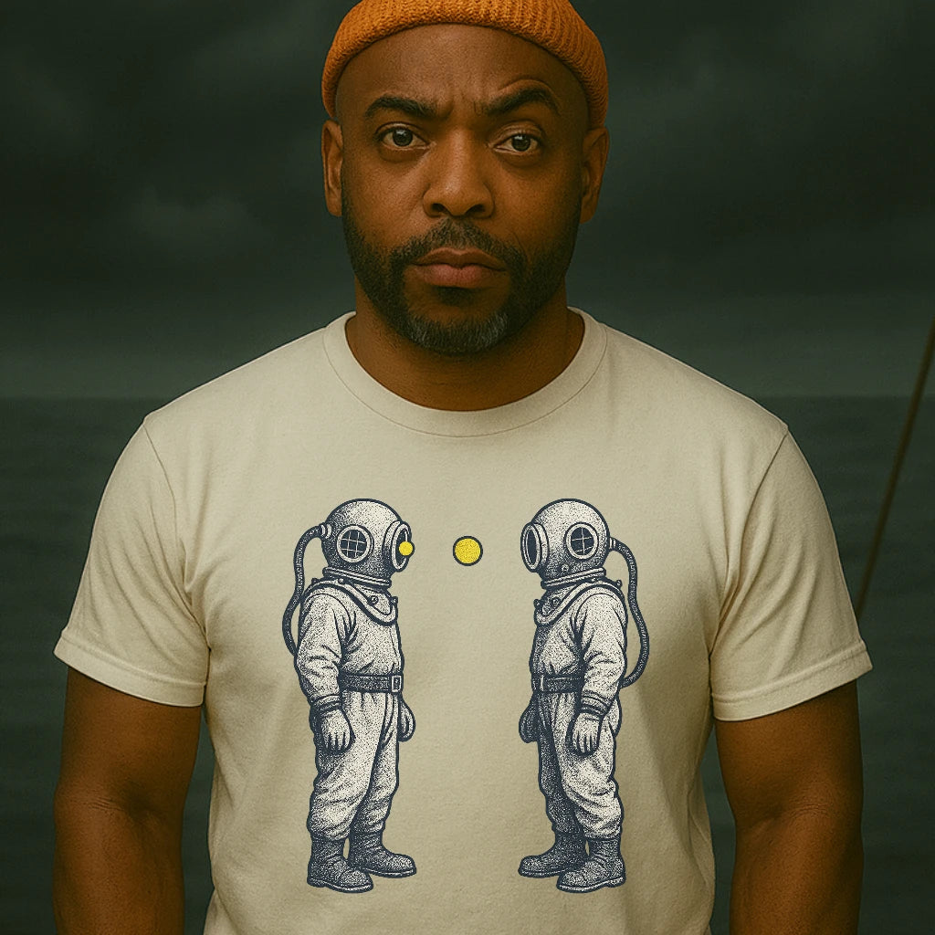 AtSea Diving Duel Ping Pong Game T-Shirt – Regular Fit | Graphic Oceanware