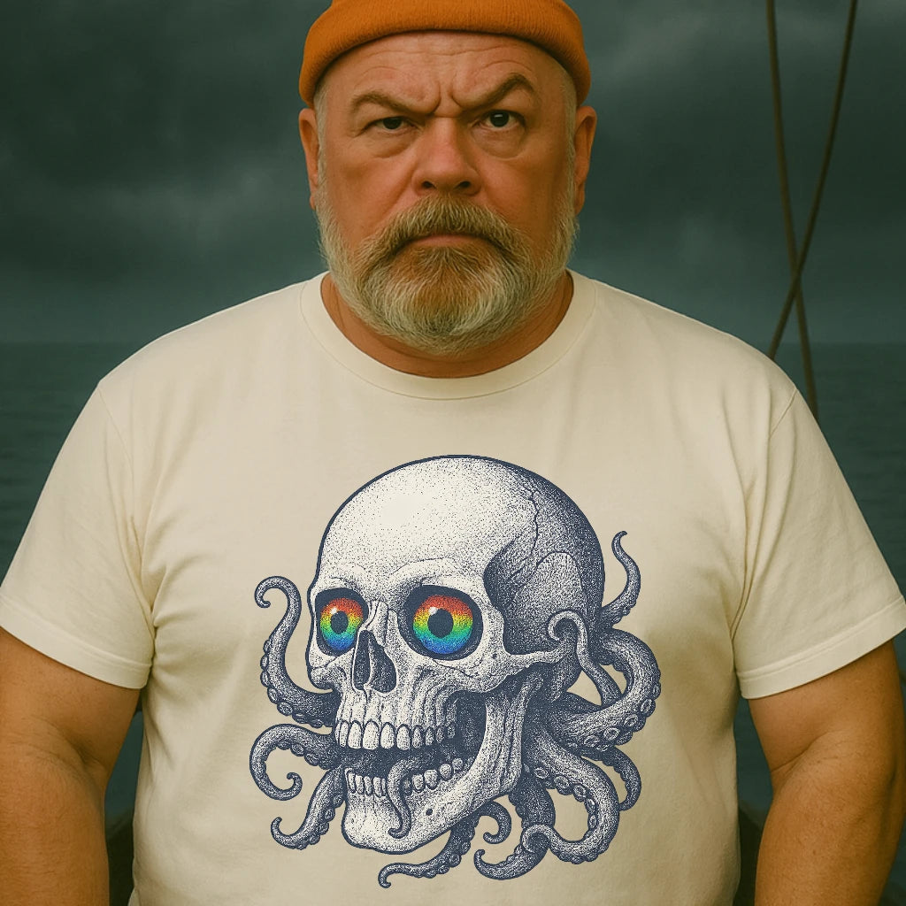 AtSea Skull and Octopus Fusion T-Shirt – Regular Fit | Graphic Oceanware