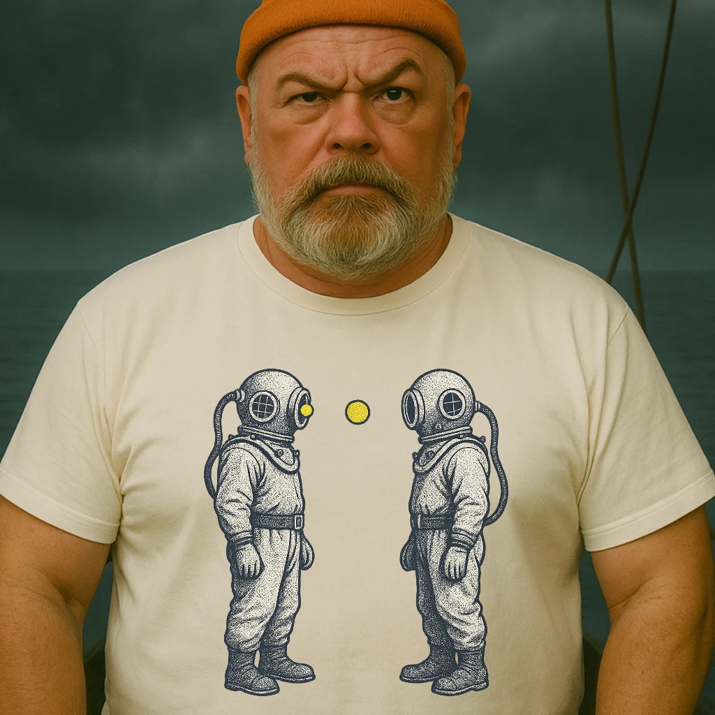 AtSea Diving Duel Ping Pong Game T-Shirt – Regular Fit | Graphic Oceanware
