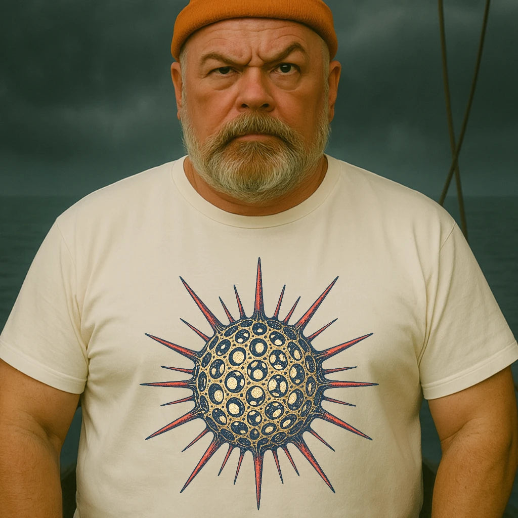 AtSea Radiolaria Lace Ocean Art T-Shirt – Regular Fit | Graphic Oceanware