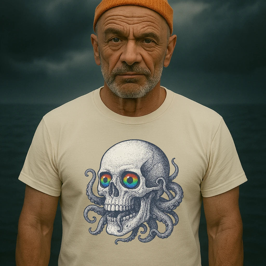 AtSea Skull and Octopus Fusion T-Shirt – Regular Fit | Graphic Oceanware