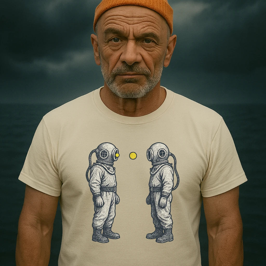 AtSea Diving Duel Ping Pong Game T-Shirt – Regular Fit | Graphic Oceanware