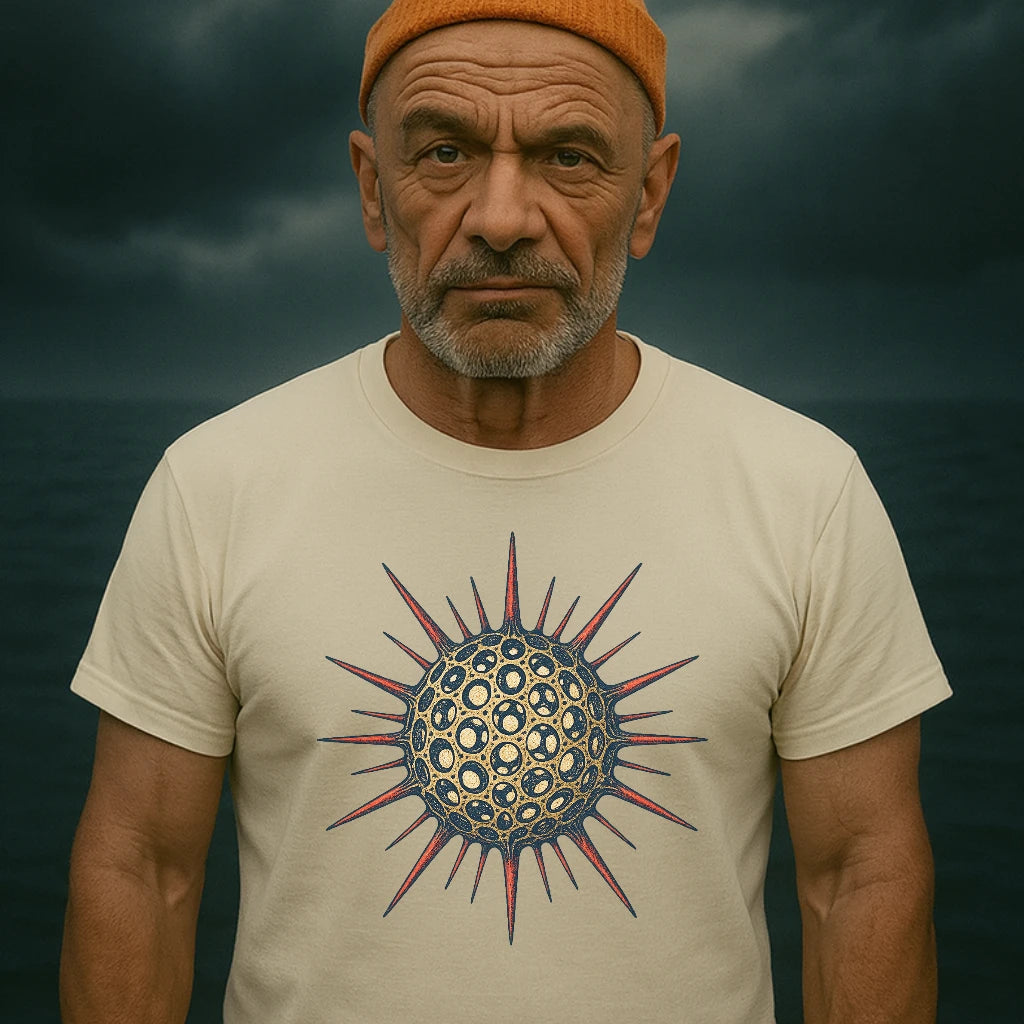 AtSea Radiolaria Lace Ocean Art T-Shirt – Regular Fit | Graphic Oceanware