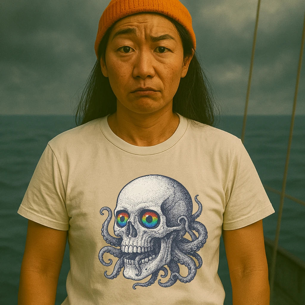AtSea Skull and Octopus Fusion T-Shirt – Regular Fit | Graphic Oceanware