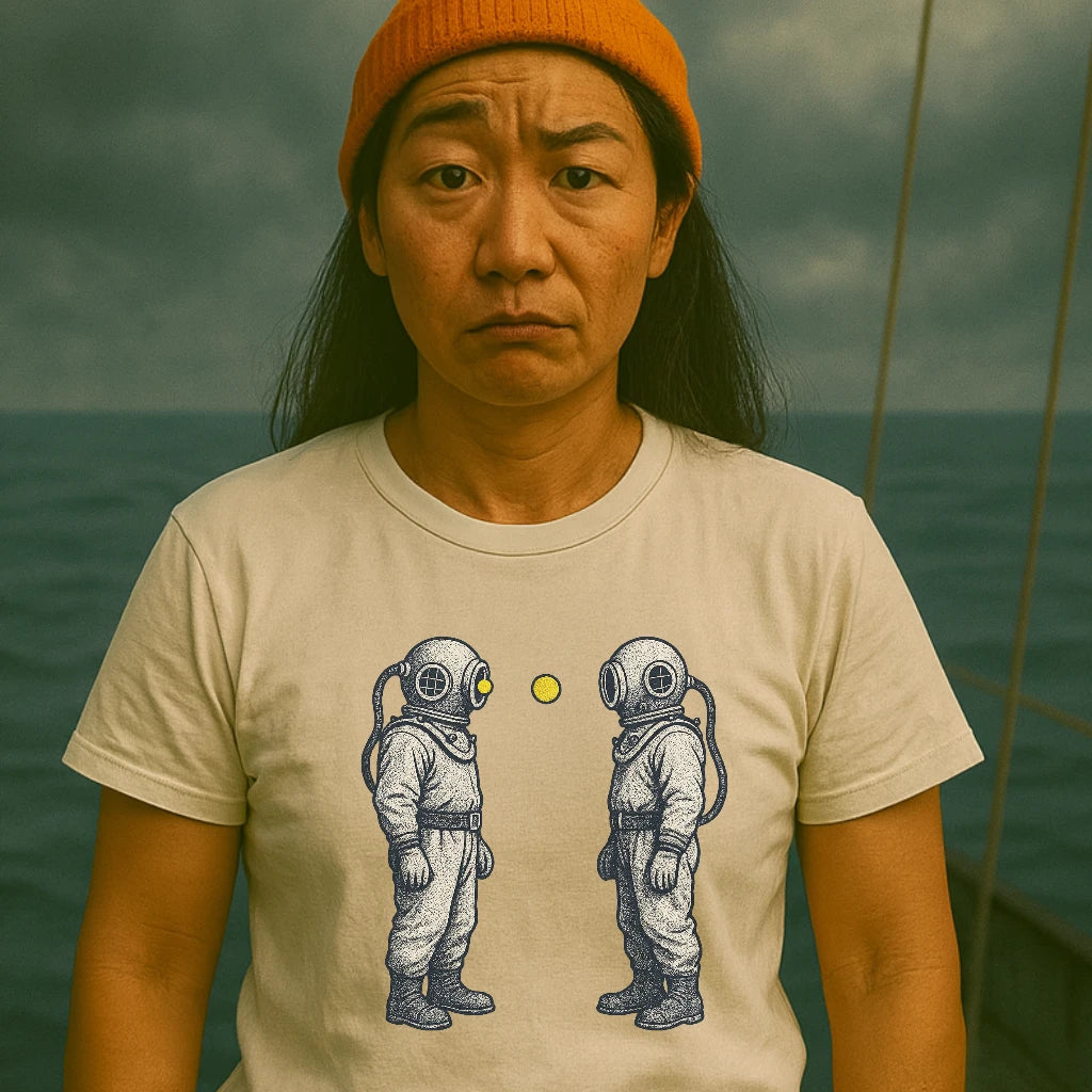 AtSea Diving Duel Ping Pong Game T-Shirt – Regular Fit | Graphic Oceanware