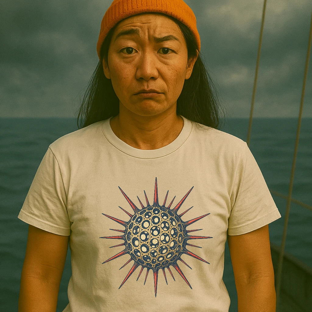 AtSea Radiolaria Lace Ocean Art T-Shirt – Regular Fit | Graphic Oceanware