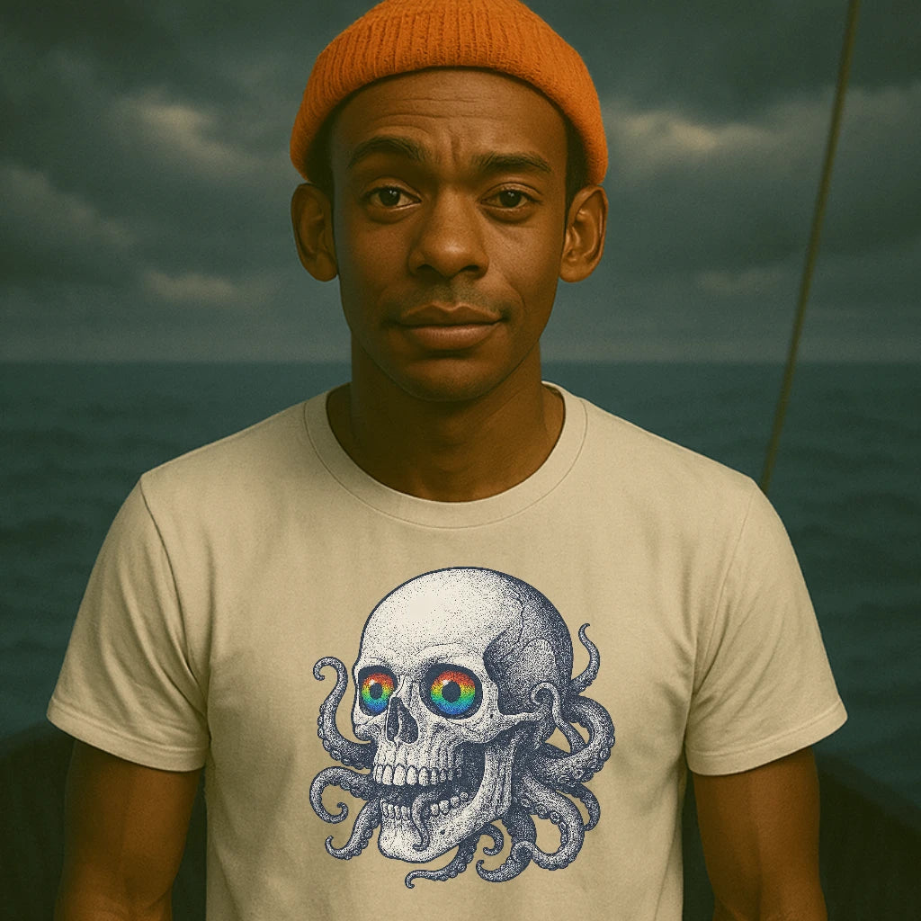 AtSea Skull and Octopus Fusion T-Shirt – Regular Fit | Graphic Oceanware