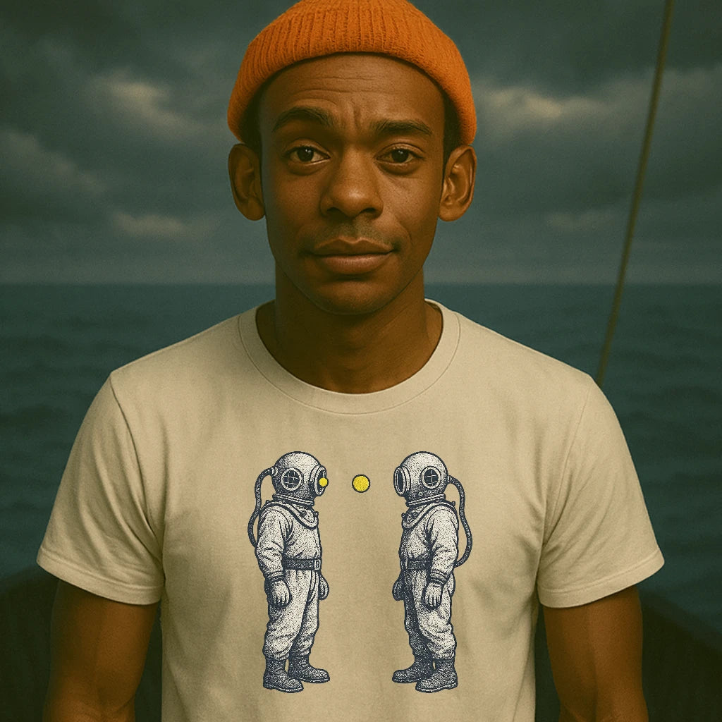 AtSea Diving Duel Ping Pong Game T-Shirt – Regular Fit | Graphic Oceanware