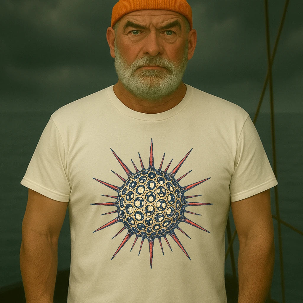 AtSea Radiolaria Lace Ocean Art T-Shirt – Regular Fit | Graphic Oceanware