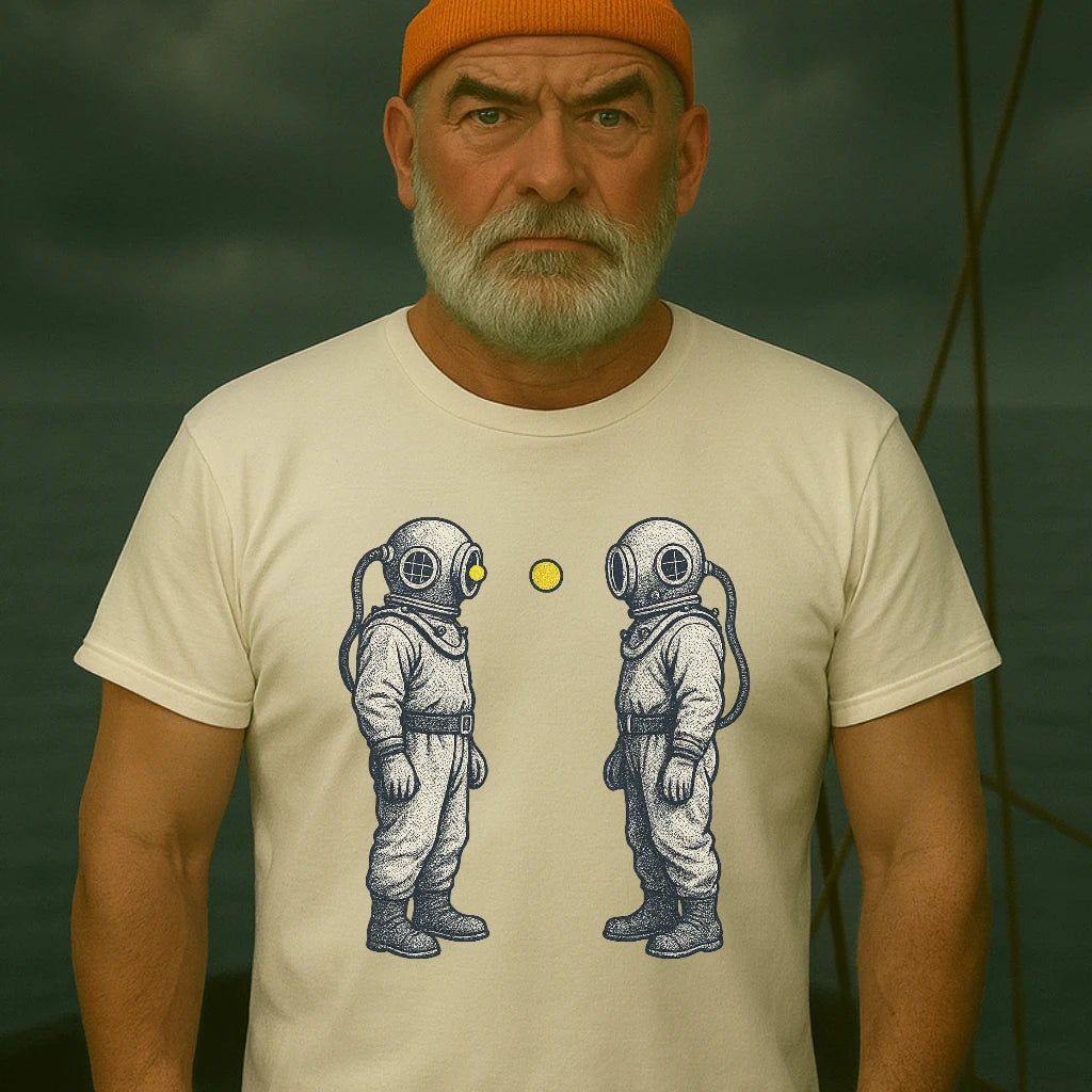 AtSea Diving Duel Ping Pong Game T-Shirt – Regular Fit | Graphic Oceanware