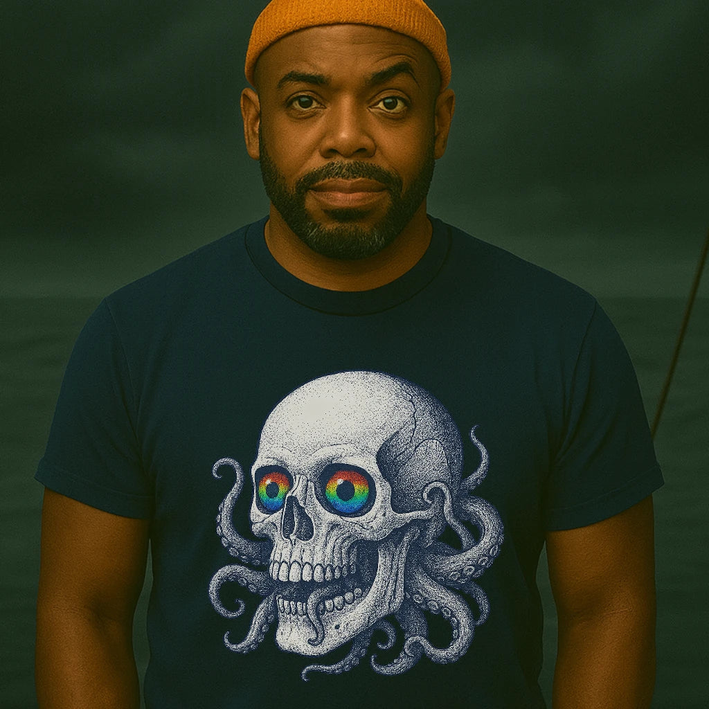 AtSea Skull and Octopus Fusion T-Shirt – Regular Fit | Graphic Oceanware