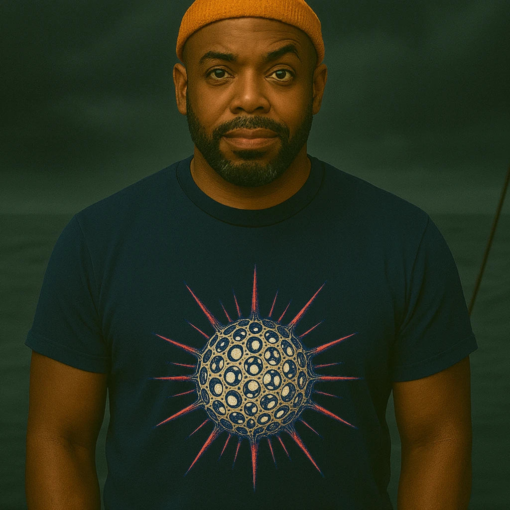 AtSea Radiolaria Lace Ocean Art T-Shirt – Regular Fit | Graphic Oceanware