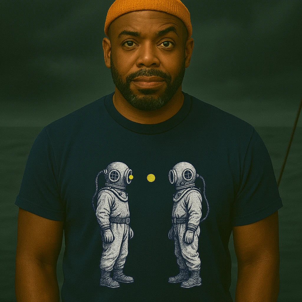 AtSea Diving Duel Ping Pong Game T-Shirt – Regular Fit | Graphic Oceanware