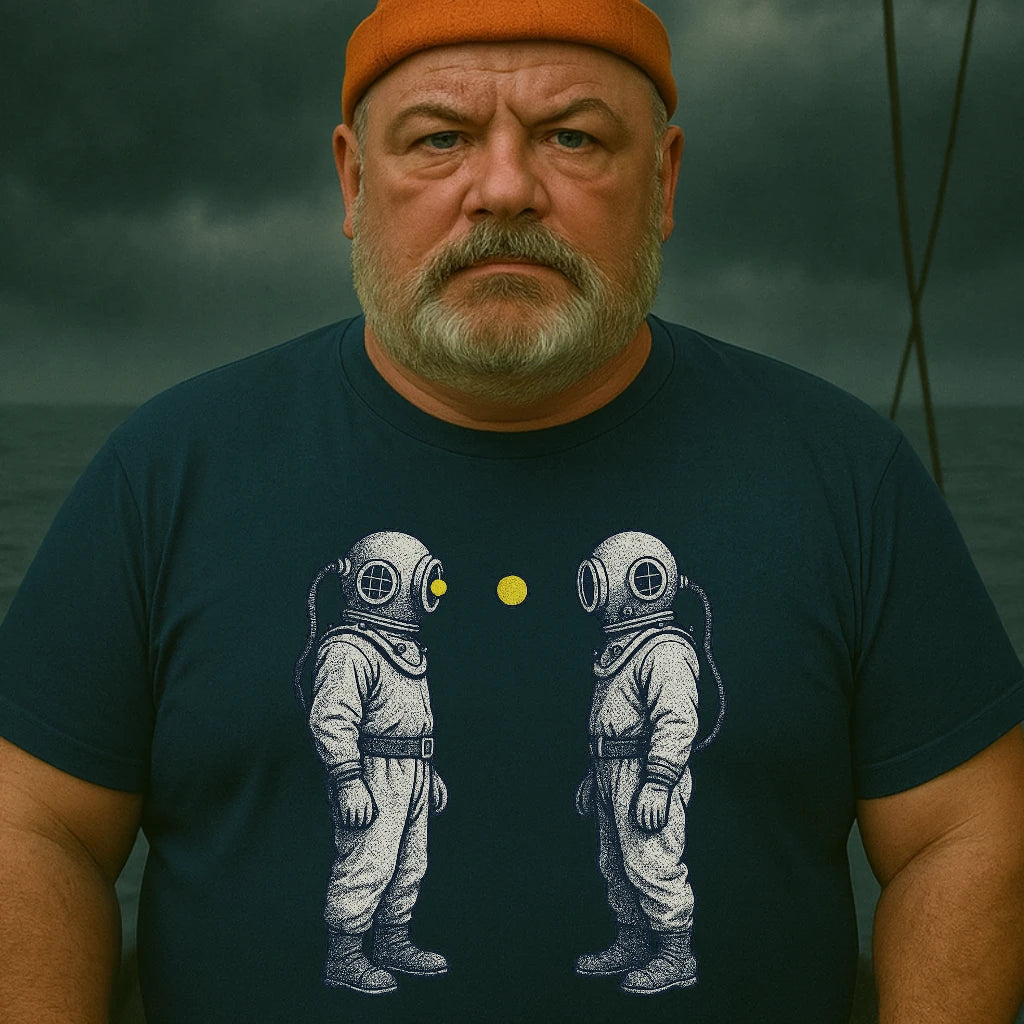 AtSea Diving Duel Ping Pong Game T-Shirt – Regular Fit | Graphic Oceanware