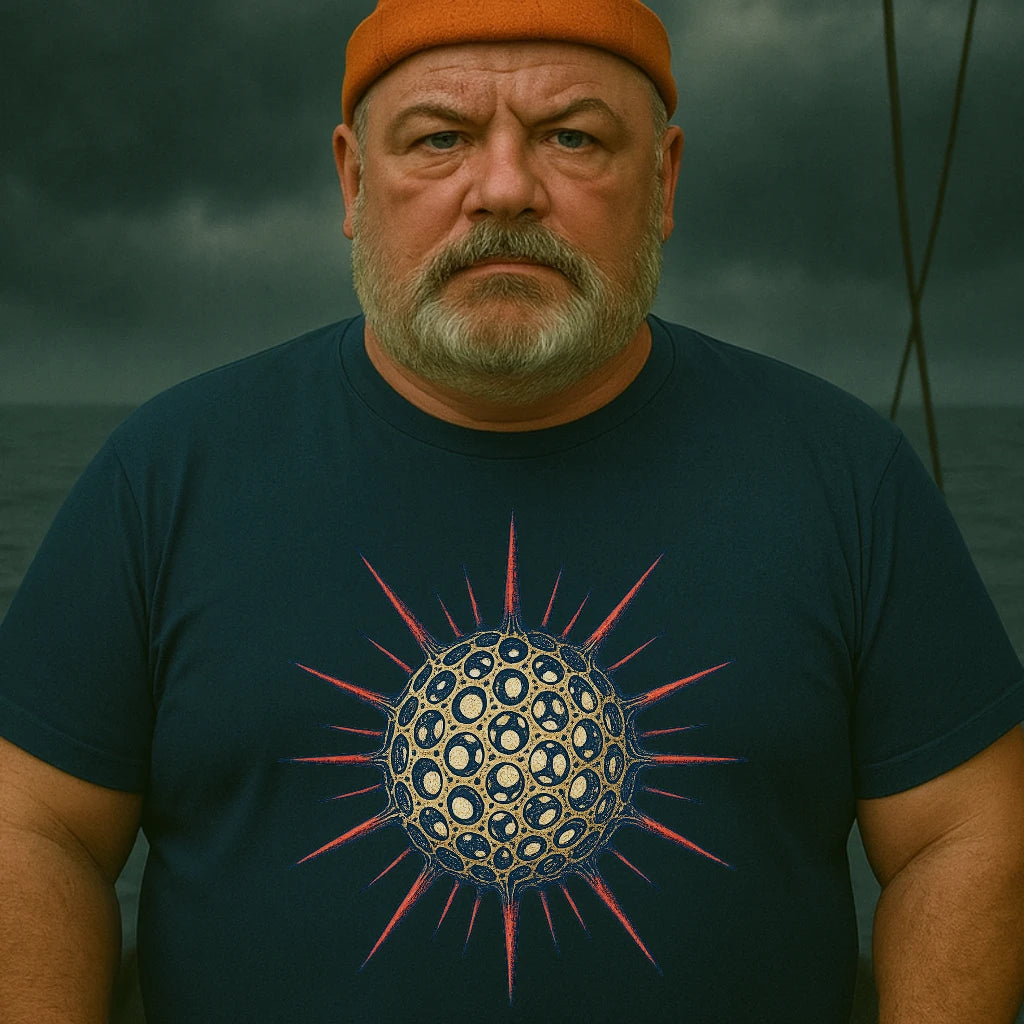 AtSea Radiolaria Lace Ocean Art T-Shirt – Regular Fit | Graphic Oceanware