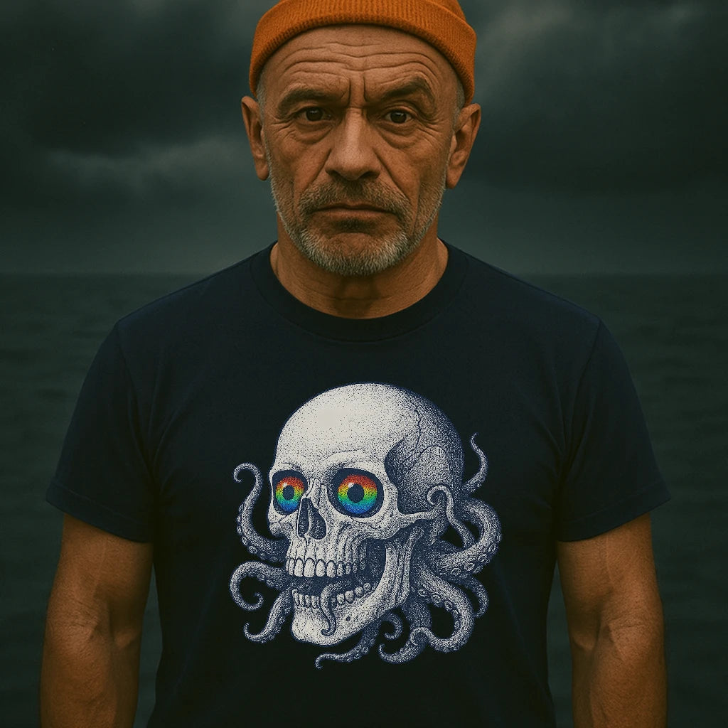AtSea Skull and Octopus Fusion T-Shirt – Regular Fit | Graphic Oceanware