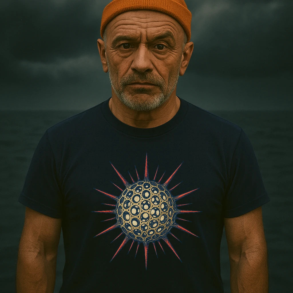 AtSea Radiolaria Lace Ocean Art T-Shirt – Regular Fit | Graphic Oceanware