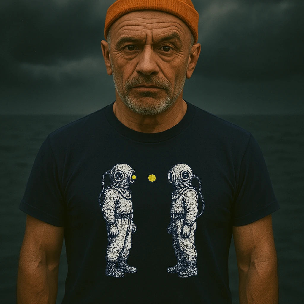 AtSea Diving Duel Ping Pong Game T-Shirt – Regular Fit | Graphic Oceanware