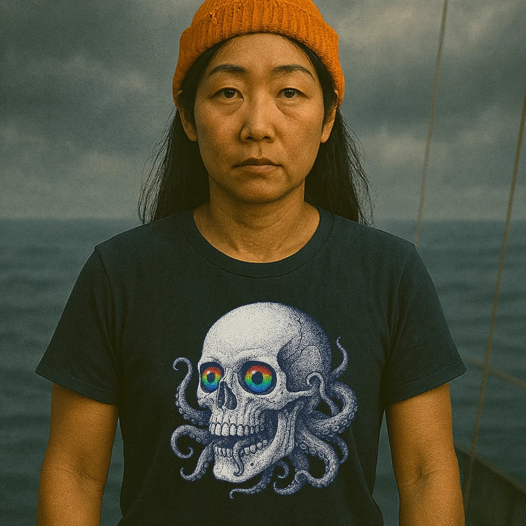 AtSea Skull and Octopus Fusion T-Shirt – Regular Fit | Graphic Oceanware