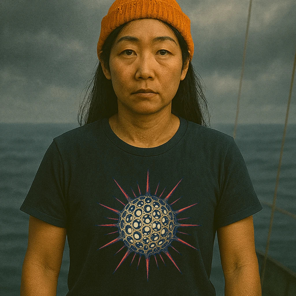 AtSea Radiolaria Lace Ocean Art T-Shirt – Regular Fit | Graphic Oceanware