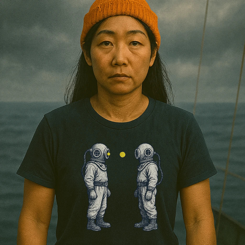 AtSea Diving Duel Ping Pong Game T-Shirt – Regular Fit | Graphic Oceanware