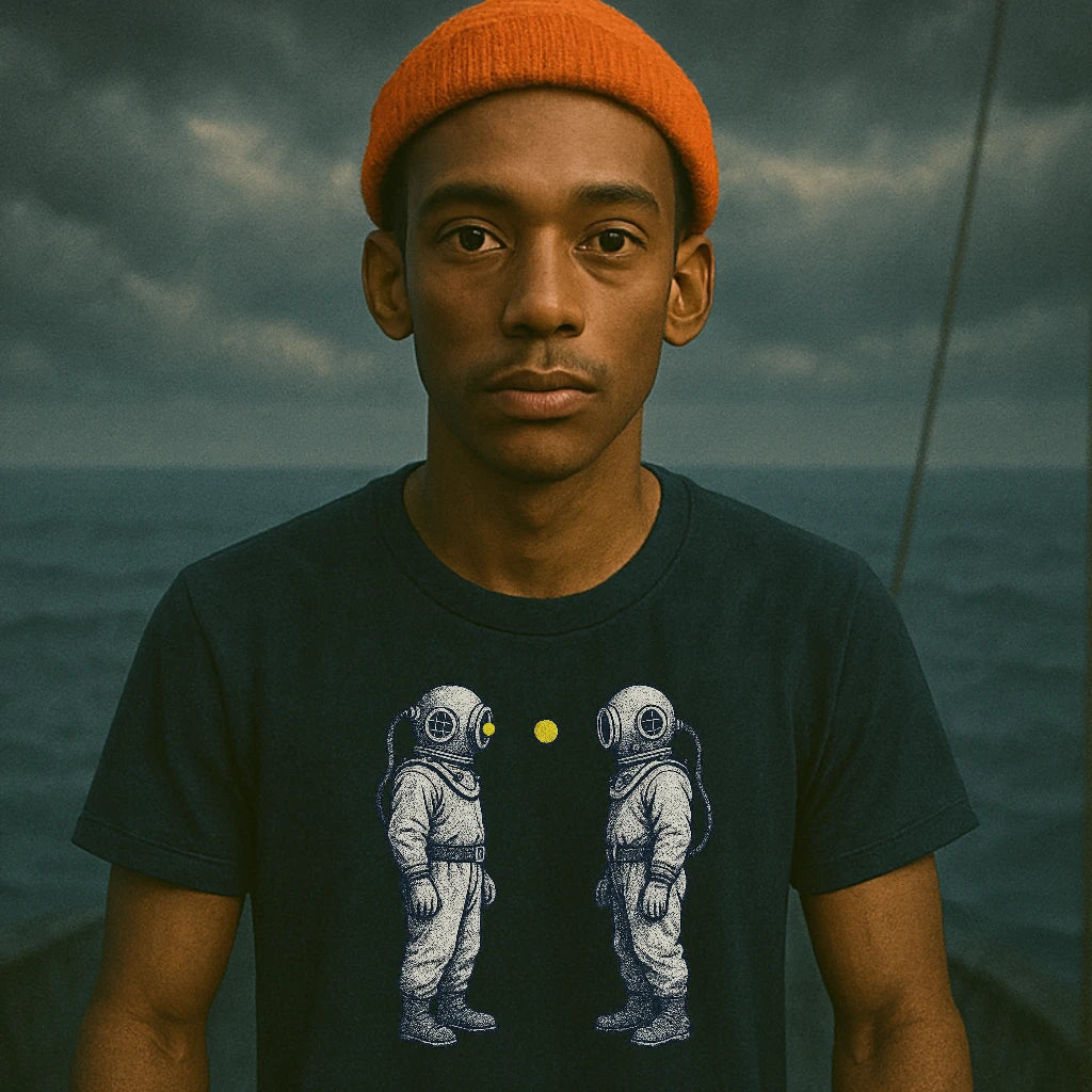 AtSea Diving Duel Ping Pong Game T-Shirt – Regular Fit | Graphic Oceanware