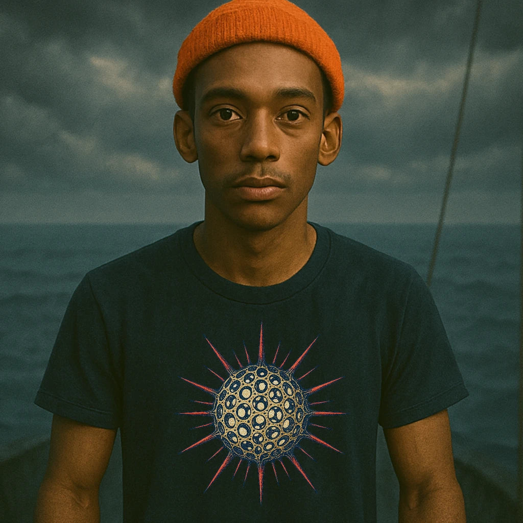 AtSea Radiolaria Lace Ocean Art T-Shirt – Regular Fit | Graphic Oceanware