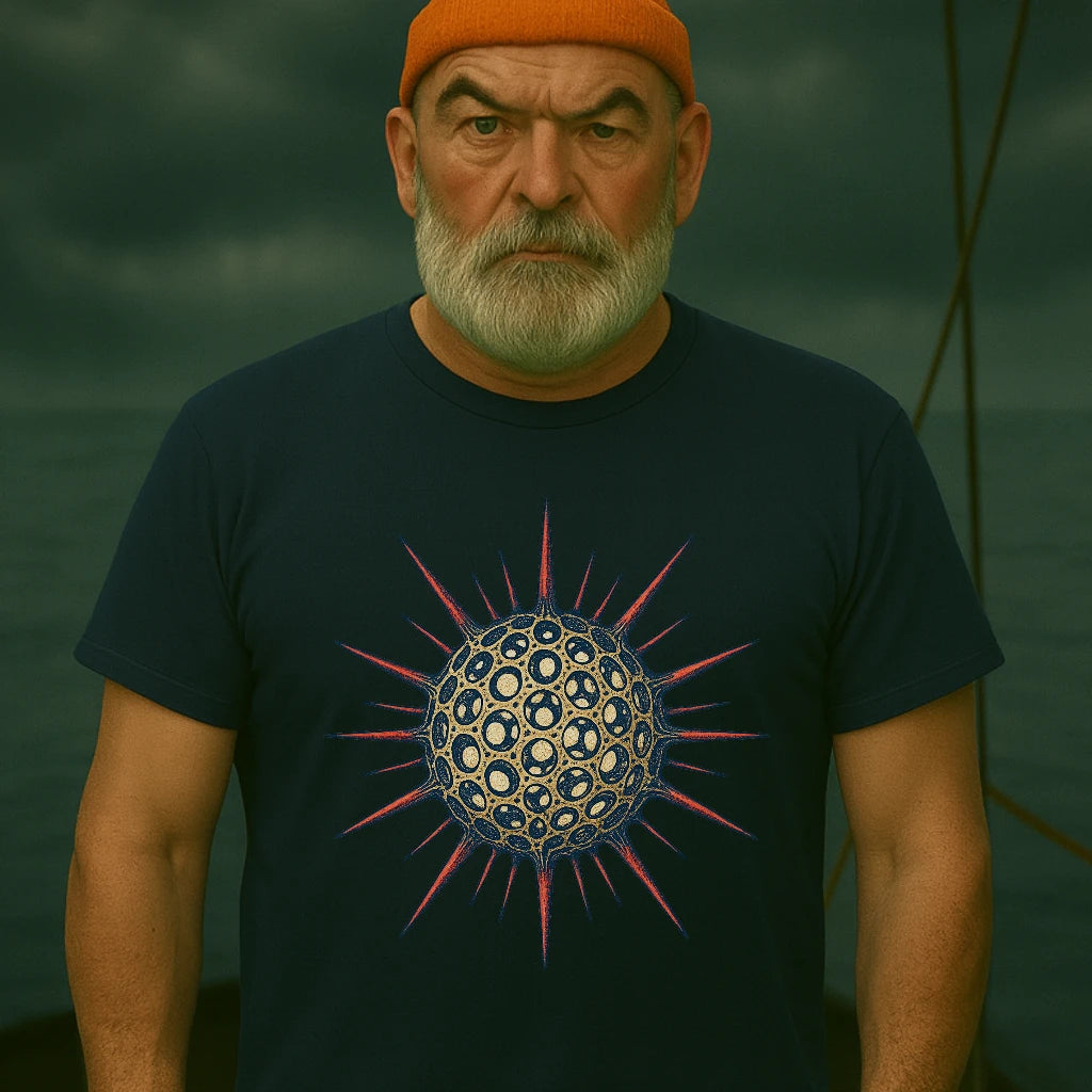 AtSea Radiolaria Lace Ocean Art T-Shirt – Regular Fit | Graphic Oceanware