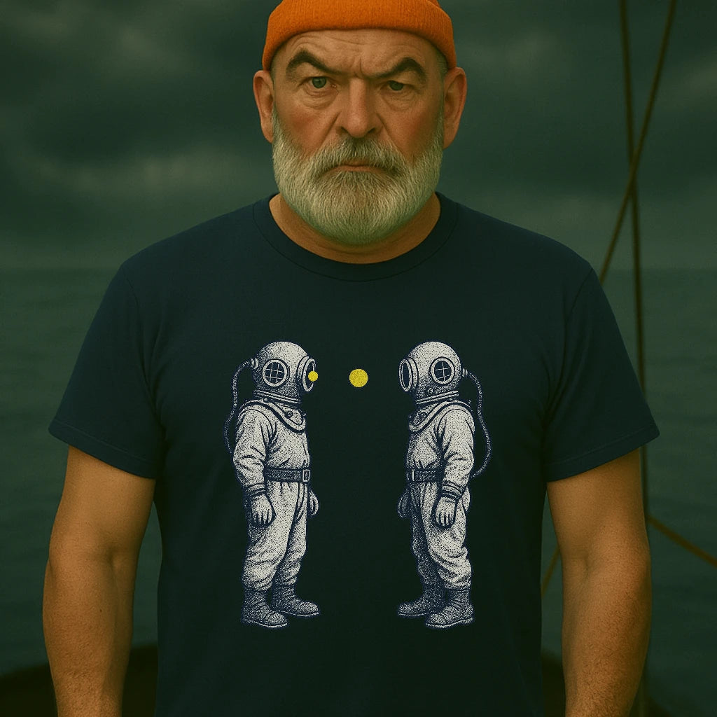 AtSea Diving Duel Ping Pong Game T-Shirt – Regular Fit | Graphic Oceanware