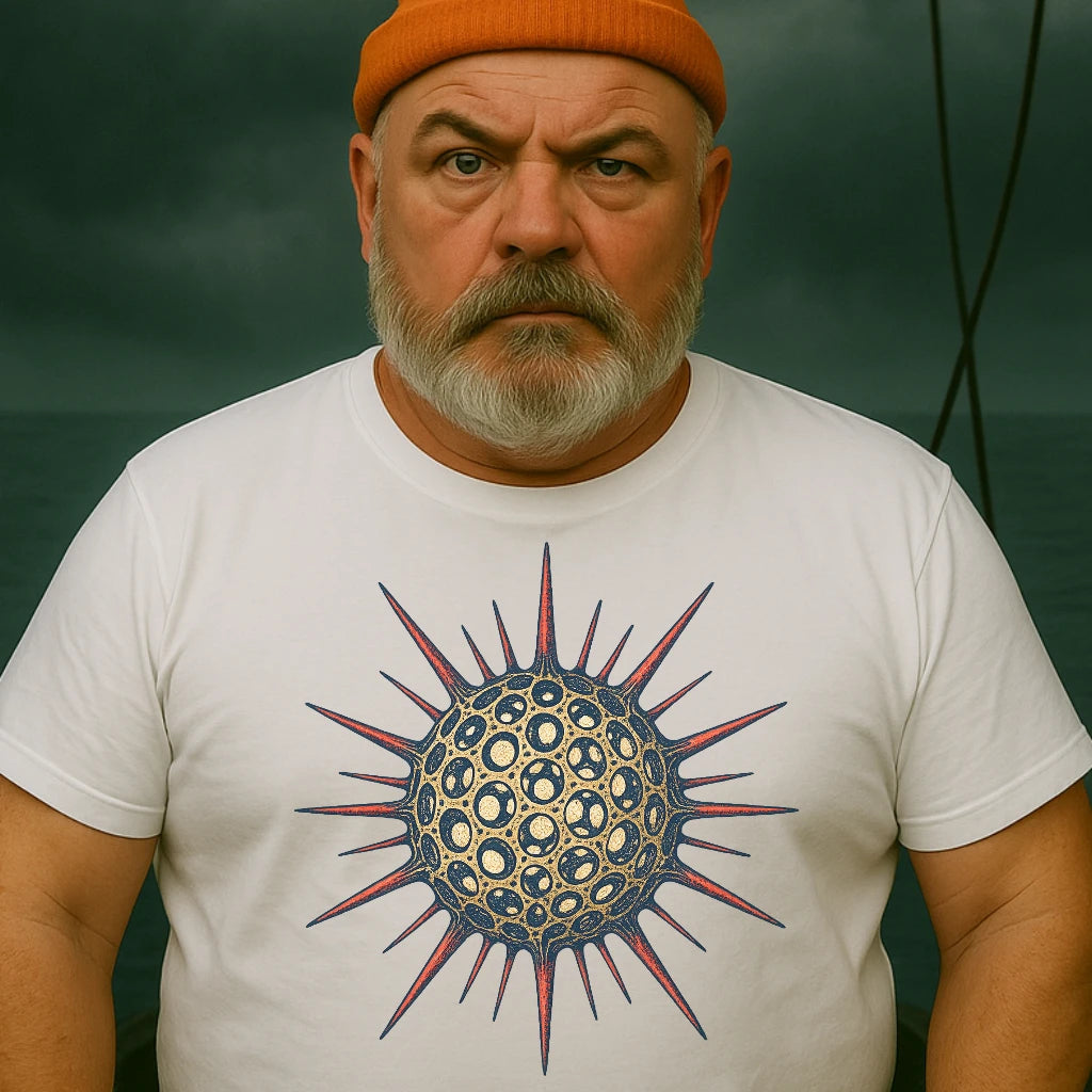 AtSea Radiolaria Lace Ocean Art T-Shirt – Regular Fit | Graphic Oceanware