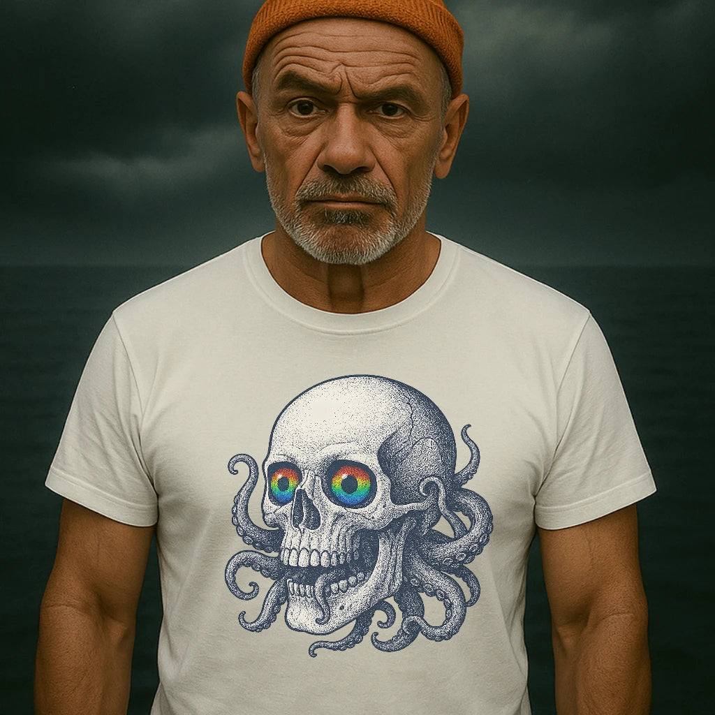 AtSea Skull and Octopus Fusion T-Shirt – Regular Fit | Graphic Oceanware
