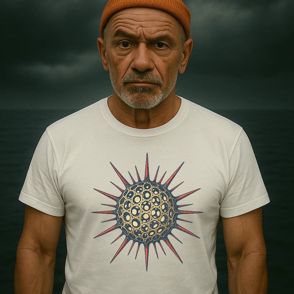 AtSea Radiolaria Lace Ocean Art T-Shirt – Regular Fit | Graphic Oceanware