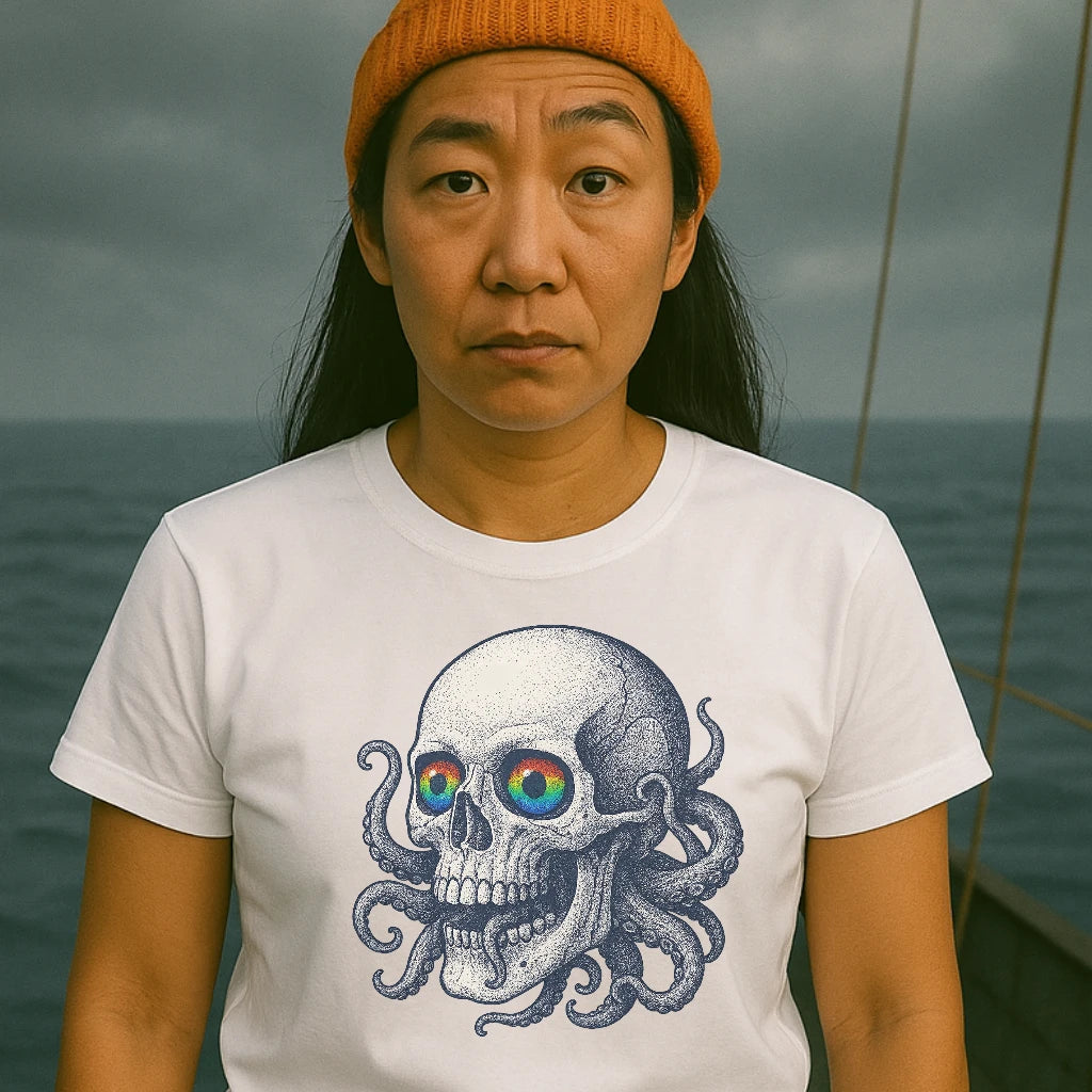 AtSea Skull and Octopus Fusion T-Shirt – Regular Fit | Graphic Oceanware