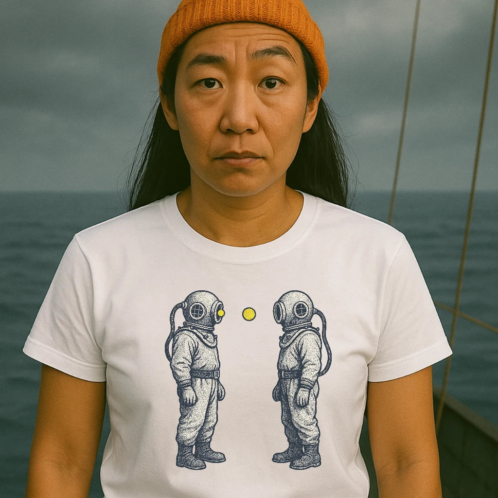 AtSea Diving Duel Ping Pong Game T-Shirt – Regular Fit | Graphic Oceanware