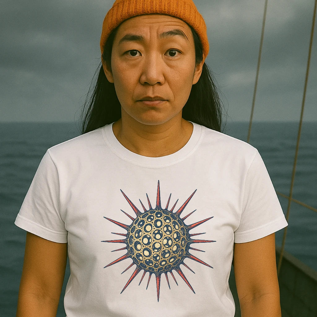 AtSea Radiolaria Lace Ocean Art T-Shirt – Regular Fit | Graphic Oceanware