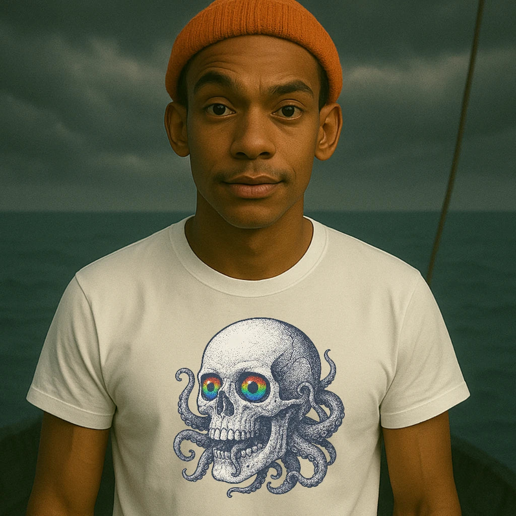 AtSea Skull and Octopus Fusion T-Shirt – Regular Fit | Graphic Oceanware