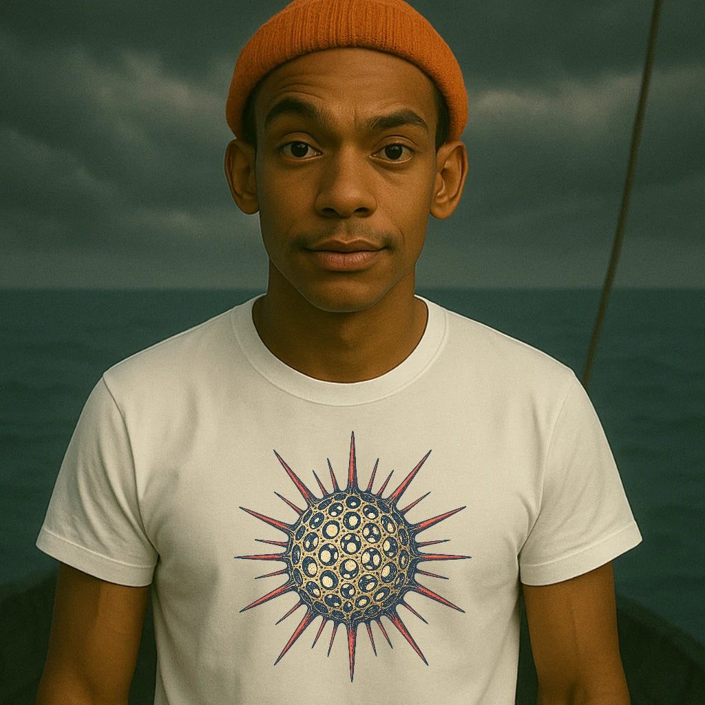 AtSea Radiolaria Lace Ocean Art T-Shirt – Regular Fit | Graphic Oceanware