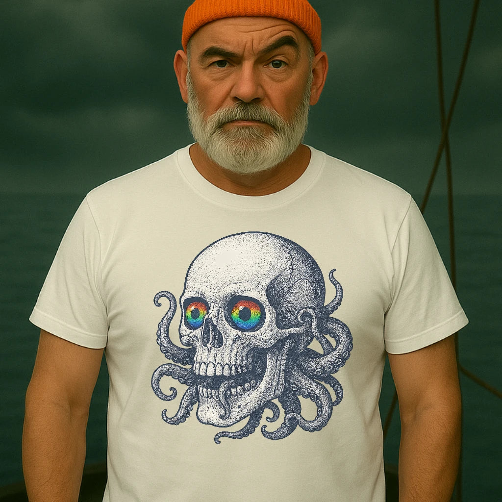 AtSea Skull and Octopus Fusion T-Shirt – Regular Fit | Graphic Oceanware