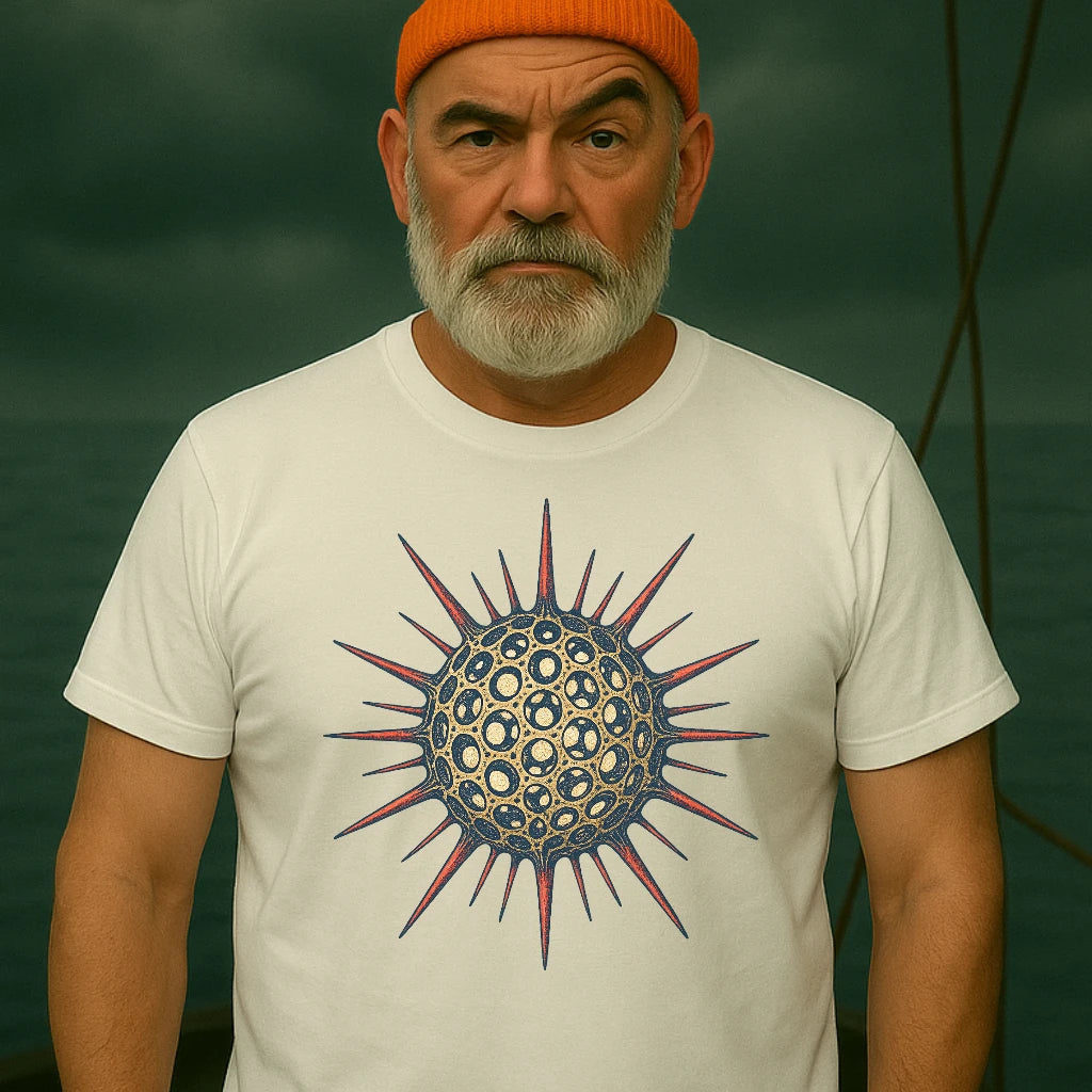 AtSea Radiolaria Lace Ocean Art T-Shirt – Regular Fit | Graphic Oceanware